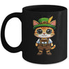 Oktoberfest Cat Funny German Bavarian Lederhosen Cat Lover Mug | siriusteestore