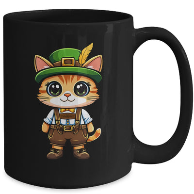 Oktoberfest Cat Funny German Bavarian Lederhosen Cat Lover Mug | siriusteestore
