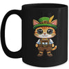 Oktoberfest Cat Funny German Bavarian Lederhosen Cat Lover Mug | siriusteestore