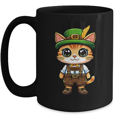 Oktoberfest Cat Funny German Bavarian Lederhosen Cat Lover Mug | siriusteestore