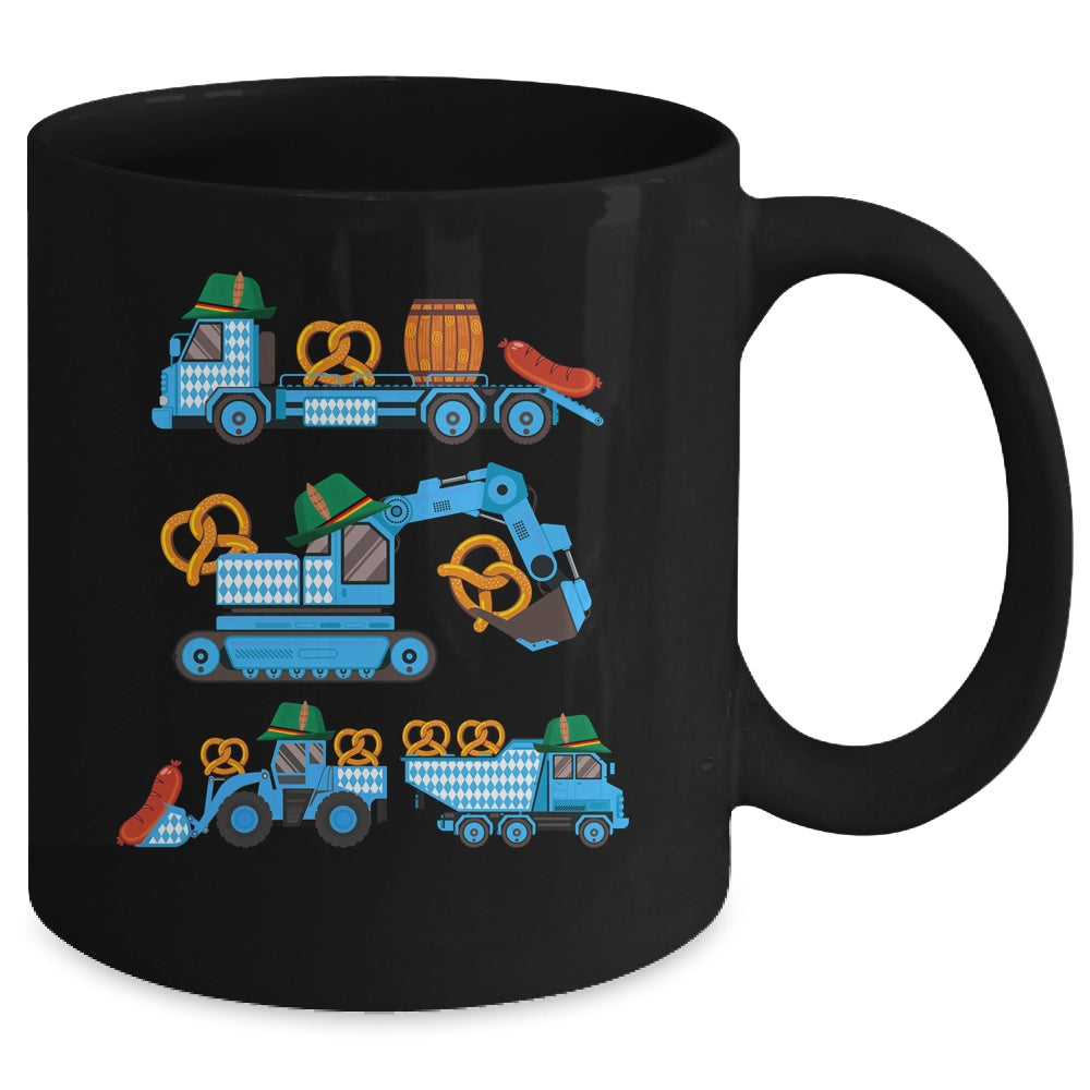 Oktoberfest Construction Vehicles German Costume Boys Kids Mug | siriusteestore
