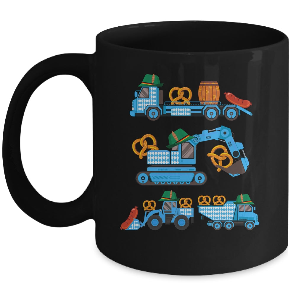 Oktoberfest Construction Vehicles German Costume Boys Kids Mug | siriusteestore