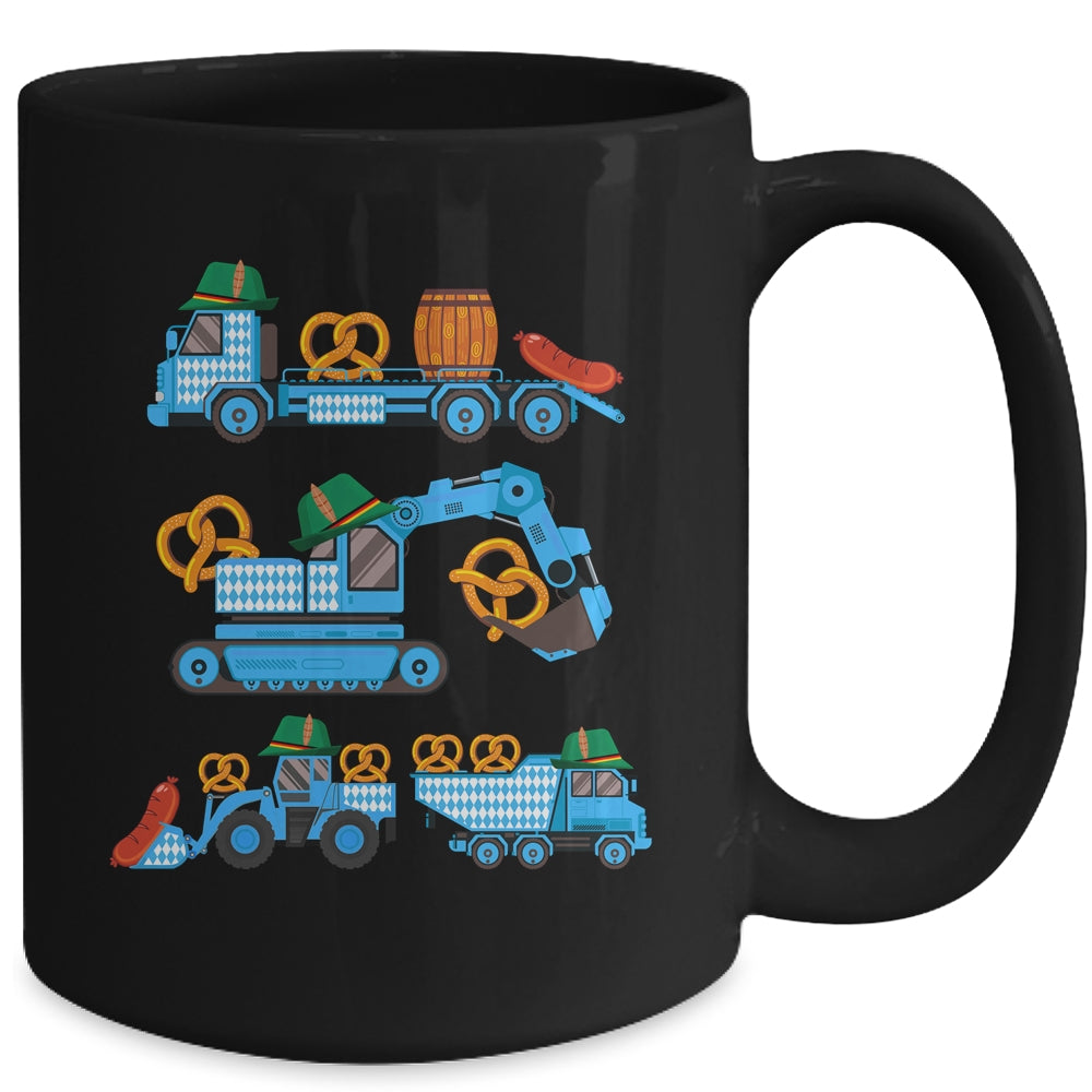 Oktoberfest Construction Vehicles German Costume Boys Kids Mug | siriusteestore