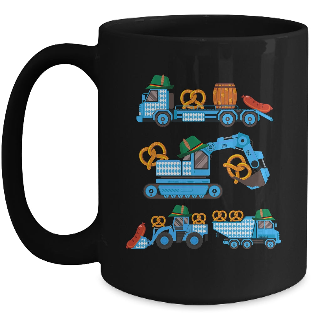 Oktoberfest Construction Vehicles German Costume Boys Kids Mug | siriusteestore