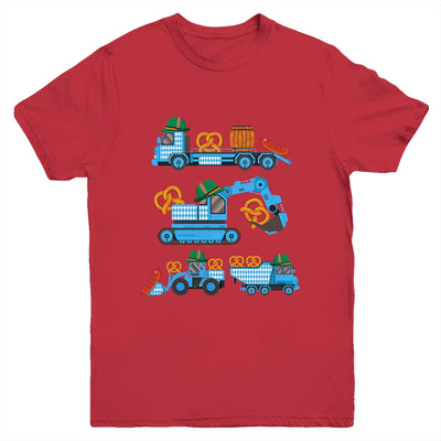 Oktoberfest Construction Vehicles German Costume Boys Kids Youth Shirt | siriusteestore