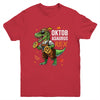 Oktoberfest Dinosaur T-Rex Lederhosen Bavarian Costume Kids Youth Shirt | siriusteestore