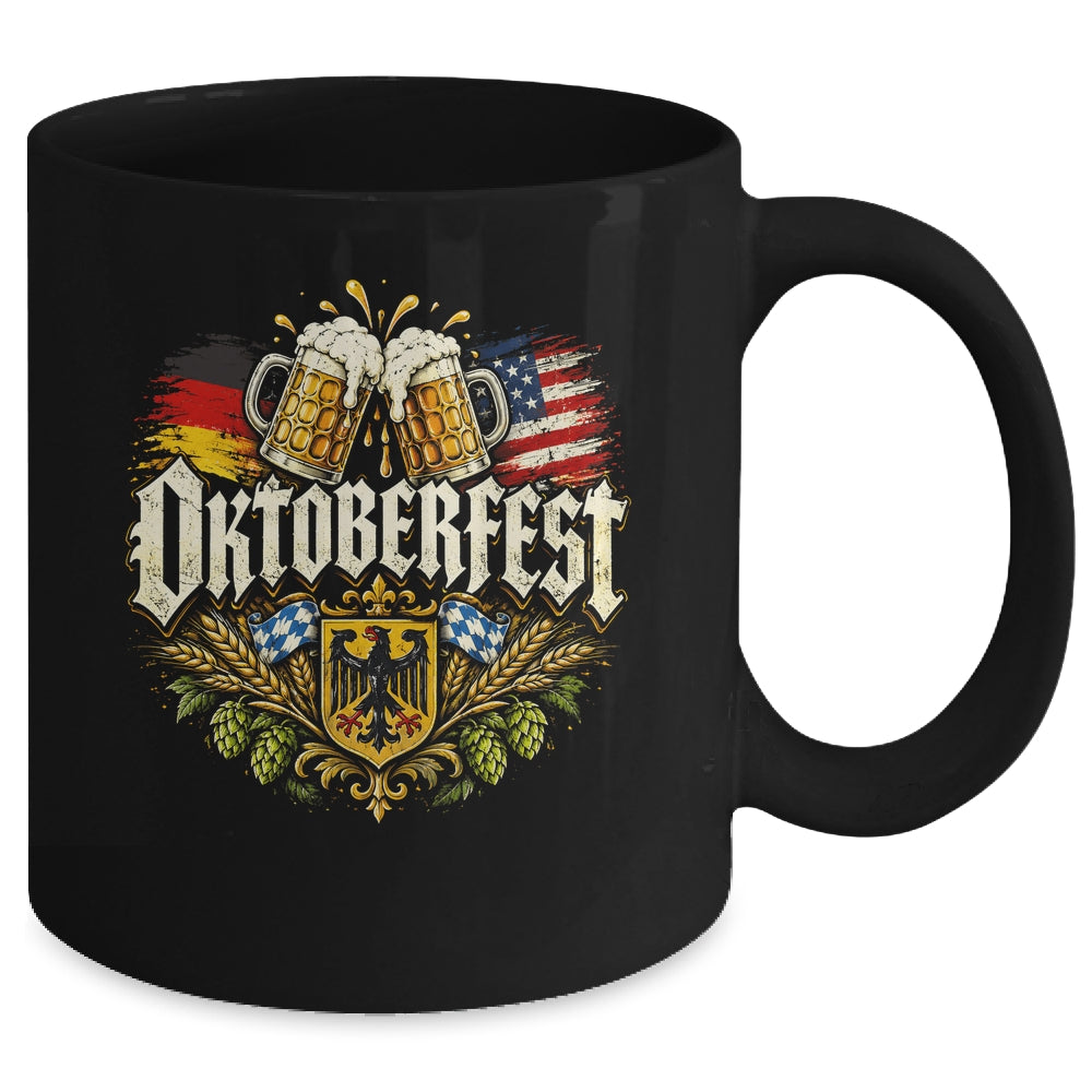 Oktoberfest Drinking Men Women Vintage German Flag Prost Mug | siriusteestore