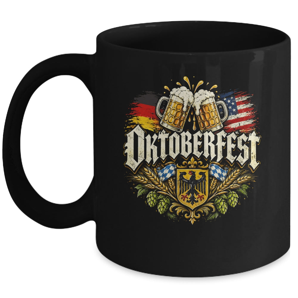 Oktoberfest Drinking Men Women Vintage German Flag Prost Mug | siriusteestore