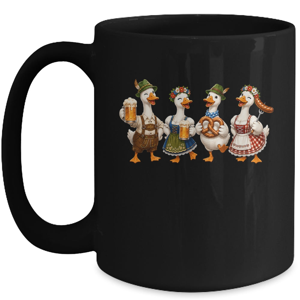 Oktoberfest Ducks Pretzel Sausage Funny German Men Women Mug | siriusteestore