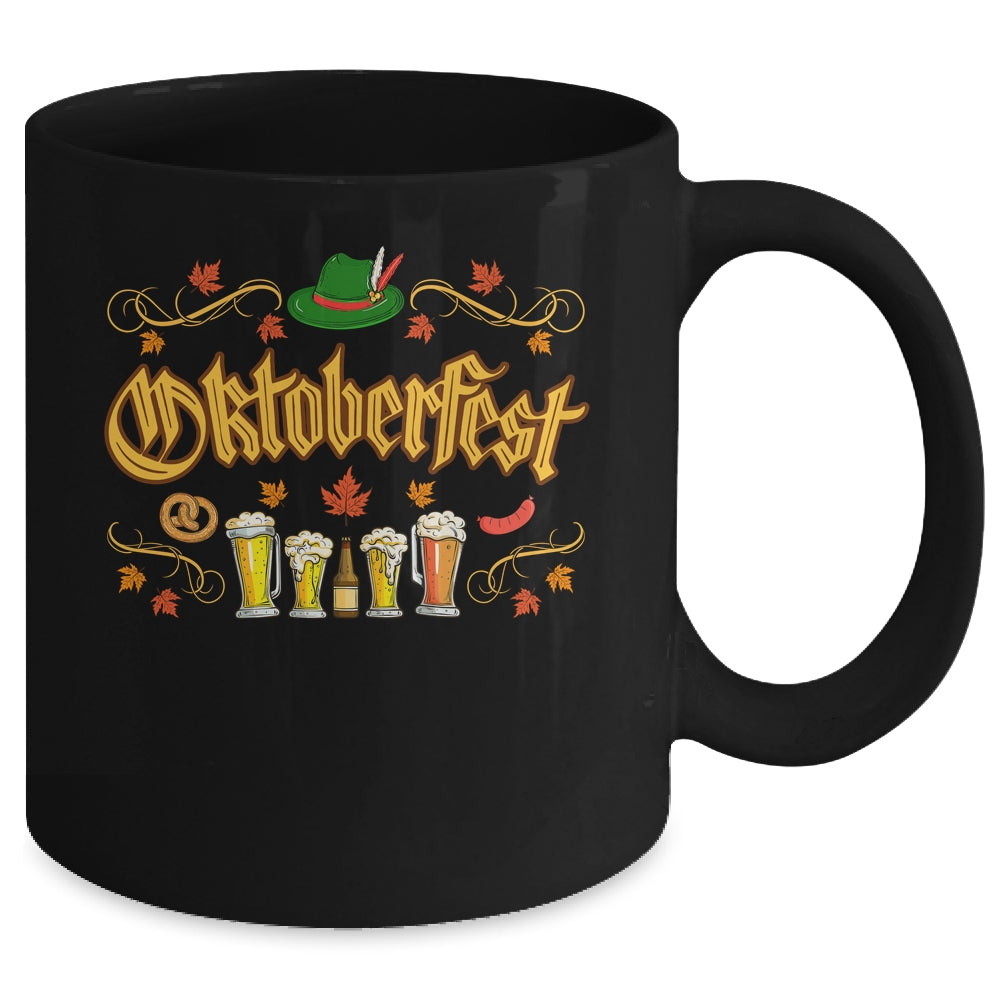 Oktoberfest Fall Autumn Leaves German Costume Women Men Kids Mug | siriusteestore