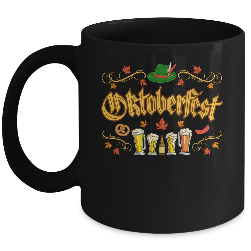 Oktoberfest Fall Autumn Leaves German Costume Women Men Kids Mug | siriusteestore