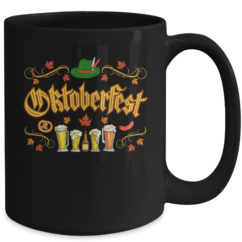 Oktoberfest Fall Autumn Leaves German Costume Women Men Kids Mug | siriusteestore