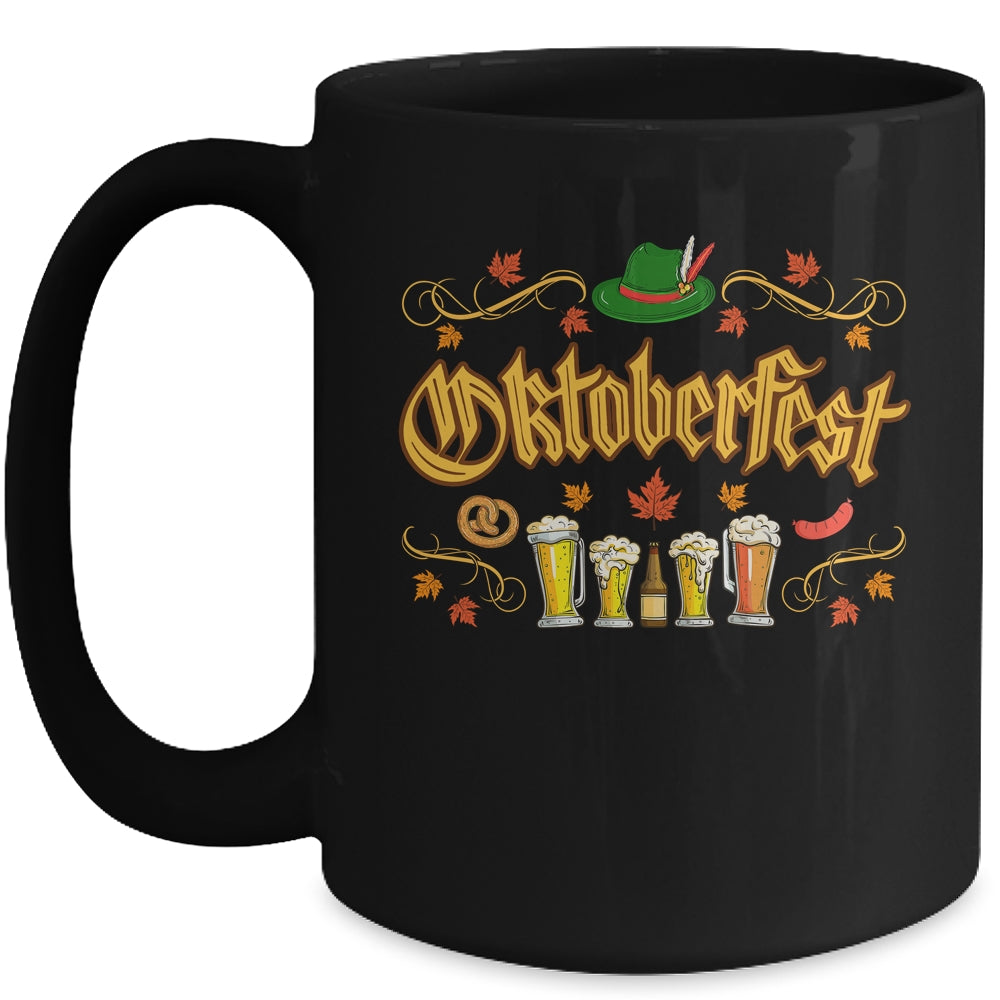 Oktoberfest Fall Autumn Leaves German Costume Women Men Kids Mug | siriusteestore