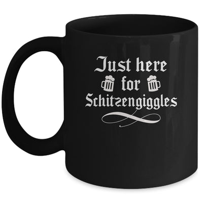 Oktoberfest Here For Schitzengiggles Funny German Men Women Mug | siriusteestore
