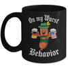 Oktoberfest On My Wurst Behavior Funny German Sausage Men Mug | siriusteestore