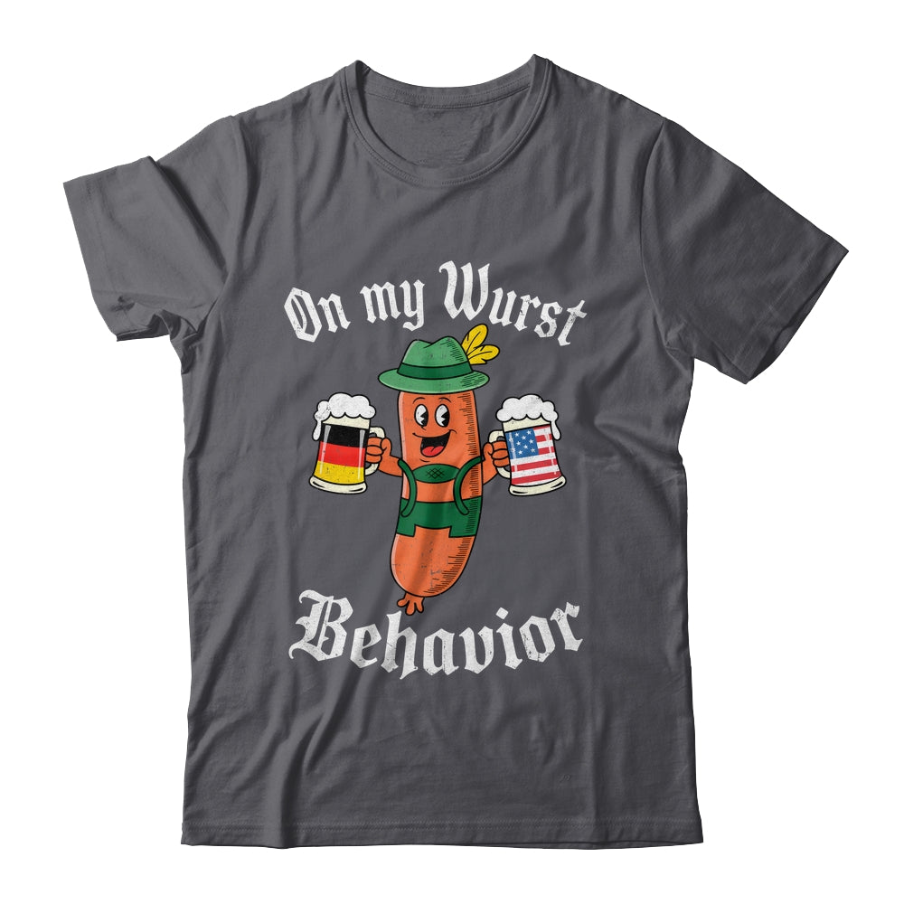 Oktoberfest On My Wurst Behavior Funny German Sausage Men Shirt & Hoodie | siriusteestore