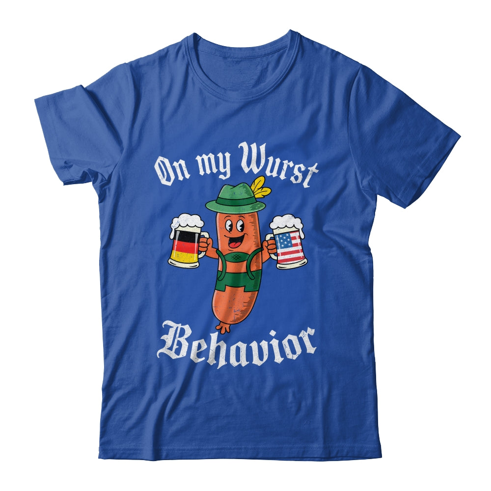 Oktoberfest On My Wurst Behavior Funny German Sausage Men Shirt & Hoodie | siriusteestore