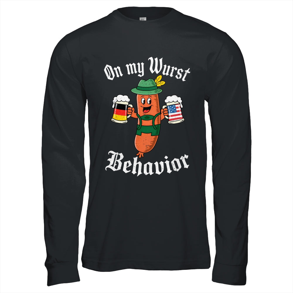 Oktoberfest On My Wurst Behavior Funny German Sausage Men Shirt & Hoodie | siriusteestore