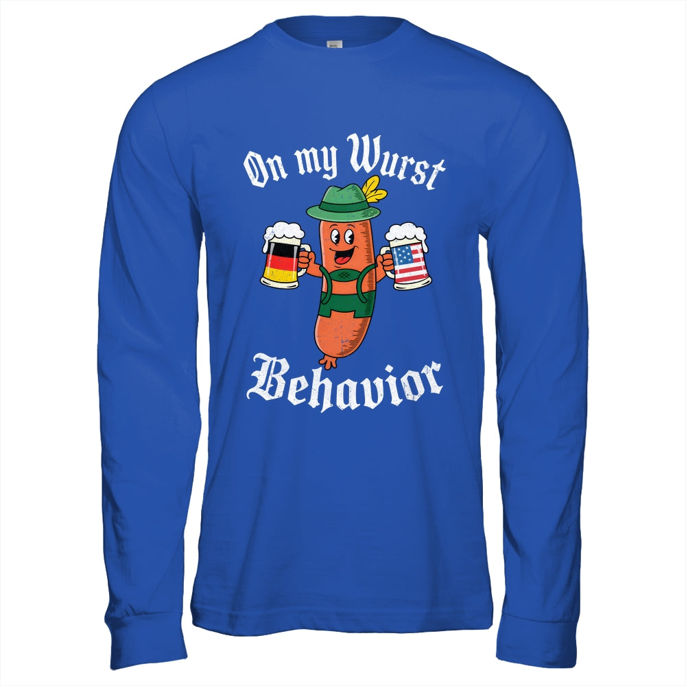 Oktoberfest On My Wurst Behavior Funny German Sausage Men Shirt & Hoodie | siriusteestore