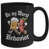 Oktoberfest On My Wurst Behavior German Beer Sausage Adults Mug | siriusteestore