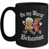 Oktoberfest On My Wurst Behavior German Beer Sausage Adults Mug | siriusteestore