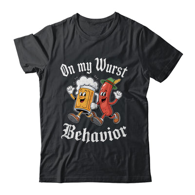 Oktoberfest On My Wurst Behavior German Beer Sausage Adults Shirt & Hoodie | siriusteestore