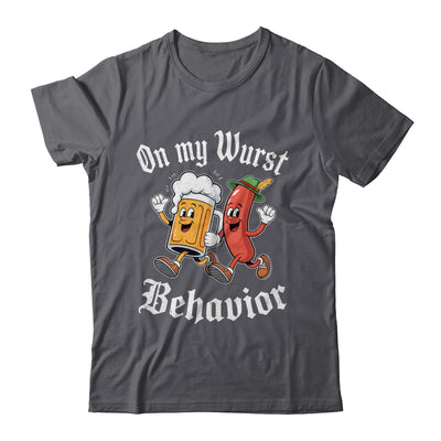 Oktoberfest On My Wurst Behavior German Beer Sausage Adults Shirt & Hoodie | siriusteestore