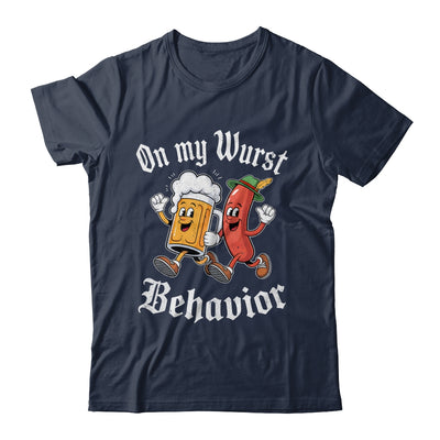 Oktoberfest On My Wurst Behavior German Beer Sausage Adults Shirt & Hoodie | siriusteestore