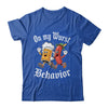 Oktoberfest On My Wurst Behavior German Beer Sausage Adults Shirt & Hoodie | siriusteestore