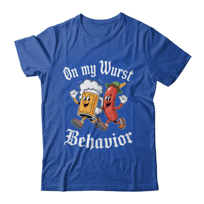 Oktoberfest On My Wurst Behavior German Beer Sausage Adults Shirt & Hoodie | siriusteestore