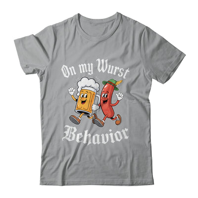 Oktoberfest On My Wurst Behavior German Beer Sausage Adults Shirt & Hoodie | siriusteestore