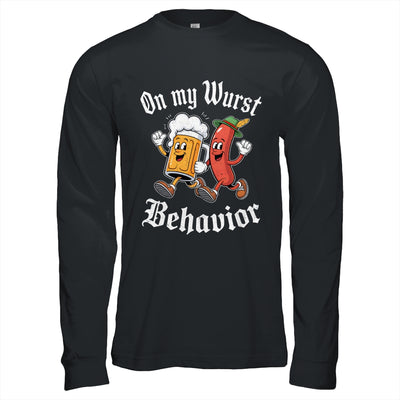 Oktoberfest On My Wurst Behavior German Beer Sausage Adults Shirt & Hoodie | siriusteestore