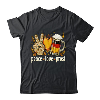 Oktoberfest Peace Love Prost German Flag Bavarian Men Women Shirt & Hoodie | siriusteestore