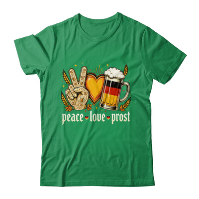 Oktoberfest Peace Love Prost German Flag Bavarian Men Women Shirt & Hoodie | siriusteestore