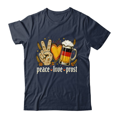 Oktoberfest Peace Love Prost German Flag Bavarian Men Women Shirt & Hoodie | siriusteestore