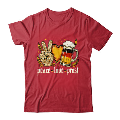 Oktoberfest Peace Love Prost German Flag Bavarian Men Women Shirt & Hoodie | siriusteestore