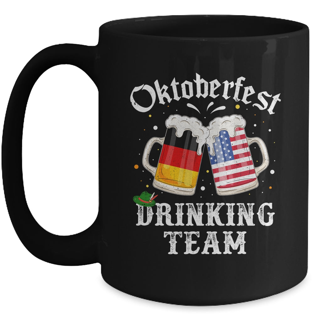Oktoberfest Squad Drinking Team Beer German American Flag Mug | siriusteestore