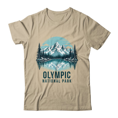 Olympic National Park Retro Mountain Lake Outdoor Hiking Shirt & Tank Top | siriusteestore