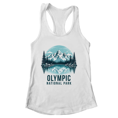 Olympic National Park Retro Mountain Lake Outdoor Hiking Shirt & Tank Top | siriusteestore