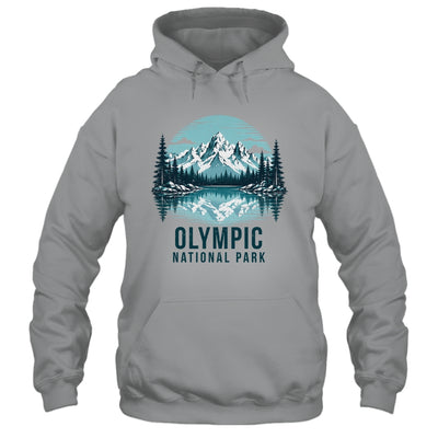 Olympic National Park Retro Mountain Lake Outdoor Hiking Shirt & Tank Top | siriusteestore
