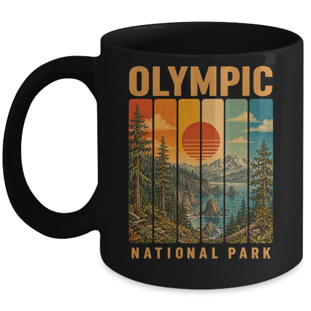 Olympic National Park Washington Usa Outdoor Vintage Hiking Mug | siriusteestore