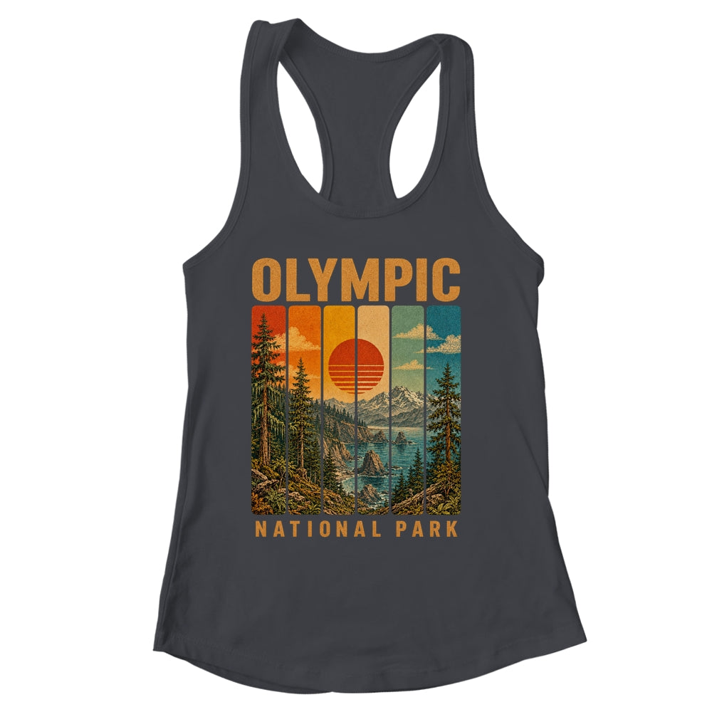 Olympic National Park Washington Usa Outdoor Vintage Hiking Shirt & Tank Top | siriusteestore