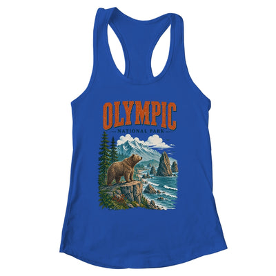 Olympic National Park Washington Vintage Nature Hiking Shirt & Tank Top | siriusteestore