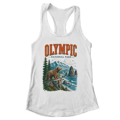 Olympic National Park Washington Vintage Nature Hiking Shirt & Tank Top | siriusteestore
