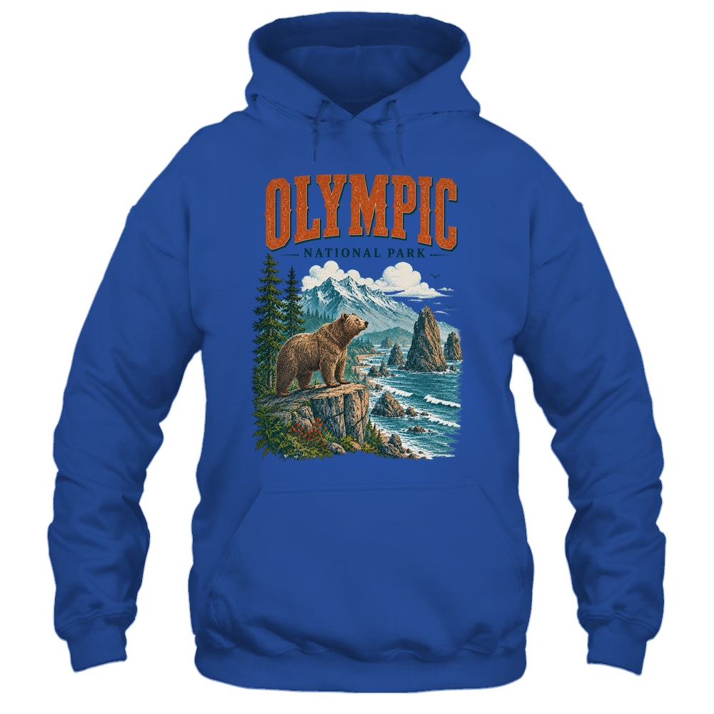 Olympic National Park Washington Vintage Nature Hiking Shirt & Tank Top | siriusteestore