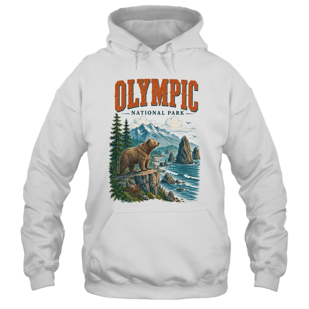 Olympic National Park Washington Vintage Nature Hiking Shirt & Tank Top | siriusteestore