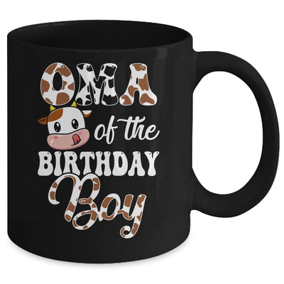 Oma Of The Birthday Boy Cow Farm 1st Birthday Boy Mug | siriusteestore
