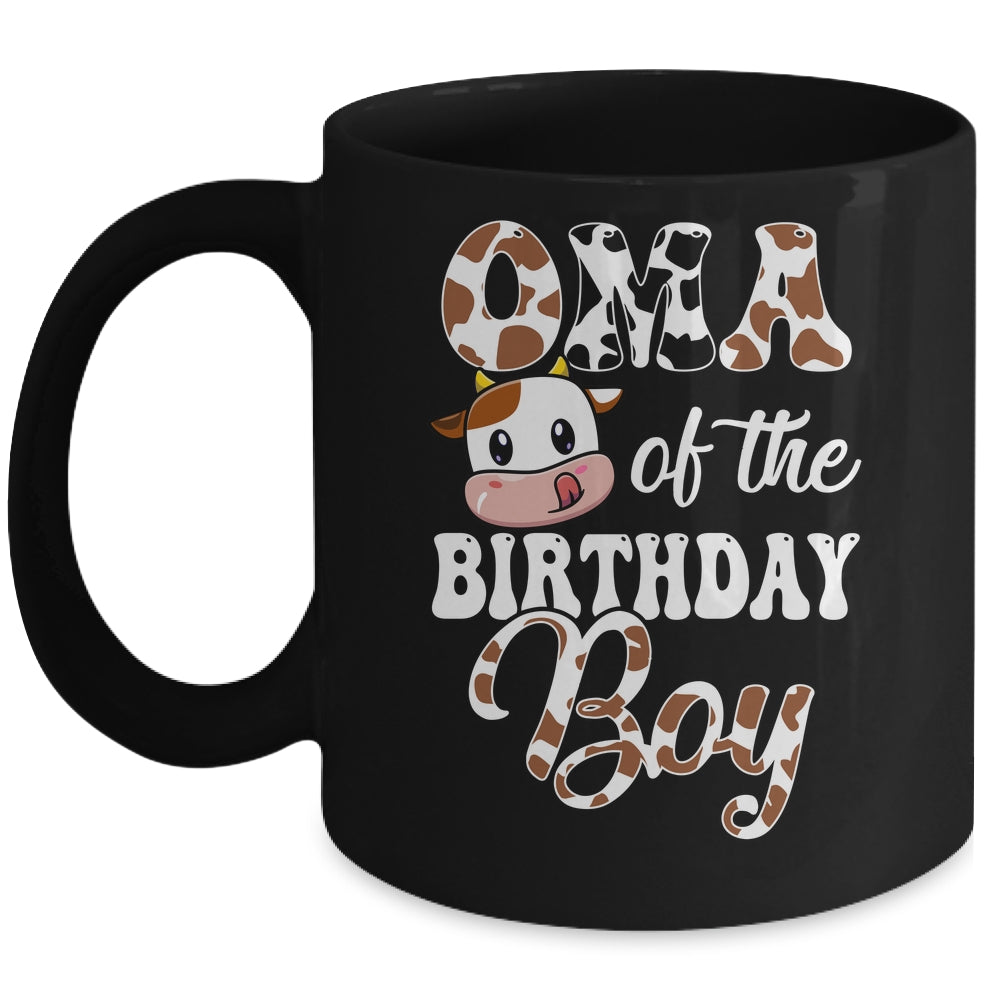 Oma Of The Birthday Boy Cow Farm 1st Birthday Boy Mug | siriusteestore