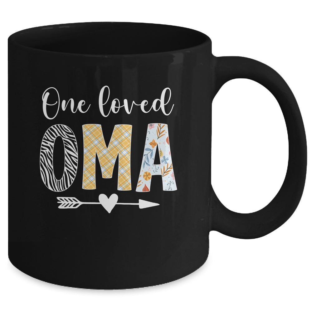 Oma Women Cute Design One Loved Oma Mother's Day Mug | siriusteestore