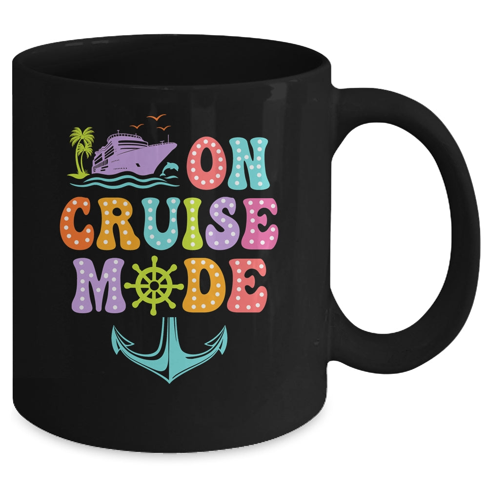 On Cruise Mode Vacation Trip Family Cruise Matching Group Mug | siriusteestore
